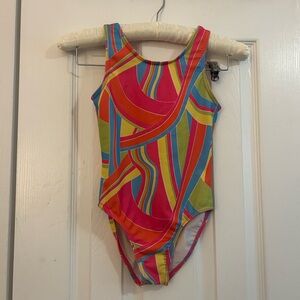 Colorful Striped Leotard